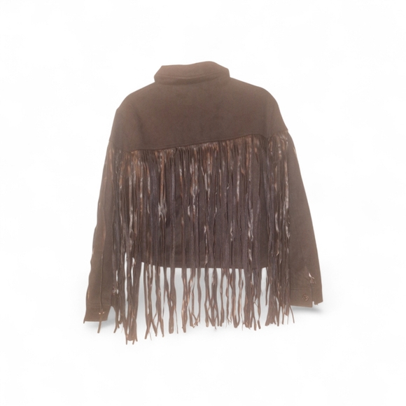 Juicy Couture Jackets & Blazers - Juicy Couture Black Button-Up Fringe Jacket